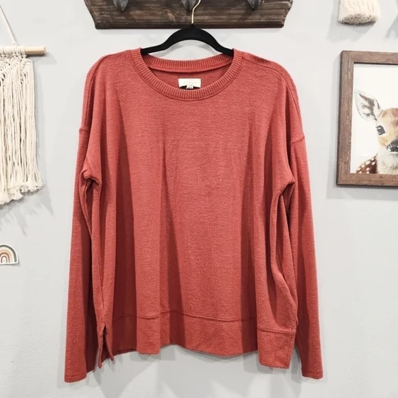 Lucky Brand Sweater Sz.M Rust - Picture 6 of 6